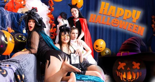 Happy Halloween – Nice Viki, Amelia Ost, Roxy Muroy & Cherry Black